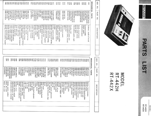 Stereo Cassette Deck RT-442X; Sharp; Osaka (ID = 1259461) R-Player