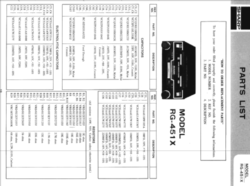 Stereo Cassette Player RG-451X; Sharp; Osaka (ID = 1269303) Enrég.-R