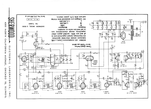 S-3000 FM-Tuner; Sherwood, Chicago (ID = 107373) Radio