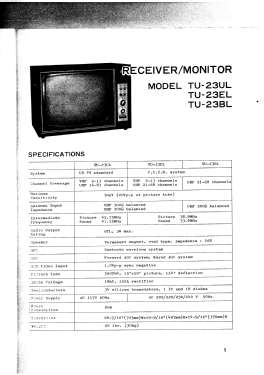 Transistor-TV TU-23 EL; Shibaden, Shiba (ID = 2732481) Television