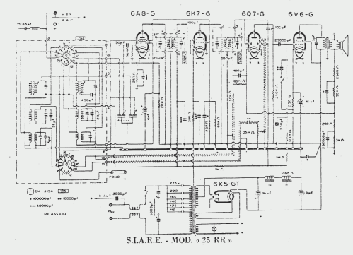 25 RR; SIARE -Crosley; (ID = 1331899) Radio