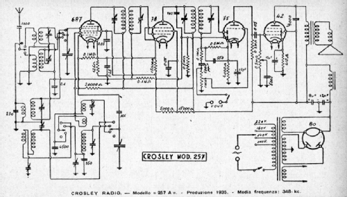 Crosley 257 ; SIARE -Crosley; (ID = 2595618) Radio