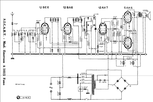 Emerson A1015 Fono; SICART; Milano (ID = 973336) Radio