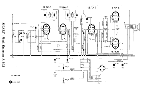 Emerson A802; SICART; Milano (ID = 973338) Radio