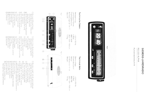 Alpha RG222; Siemens-Austria WSW; (ID = 430762) Radio