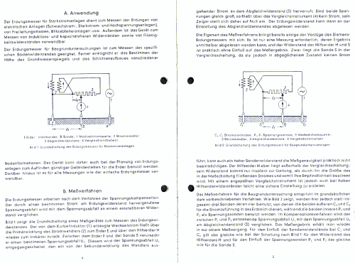 Erdungsmesser - Kurbelinduktor Ms-Anleitung 506; Siemens-Austria WSW; (ID = 1448809) Equipment