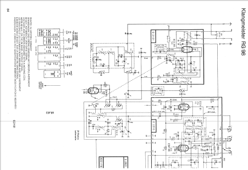 Klangmeister RG98; Siemens-Austria WSW; (ID = 691331) Radio