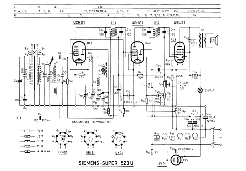 Schulfunk-Super 523U; Siemens-Austria WSW; (ID = 443805) teaching