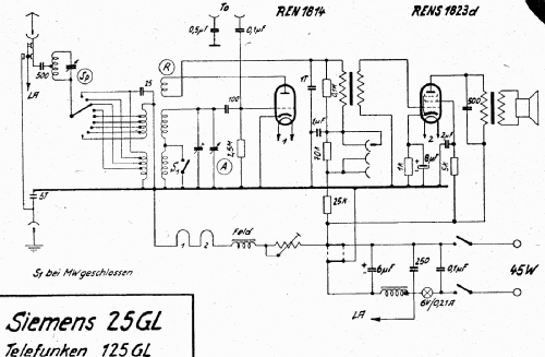 25GL; Siemens & Halske, - (ID = 3000183) Radio