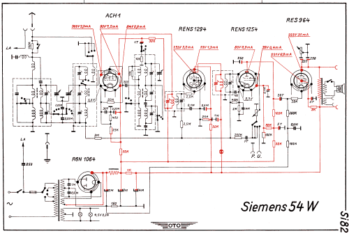 54W; Siemens & Halske, - (ID = 3020008) Radio