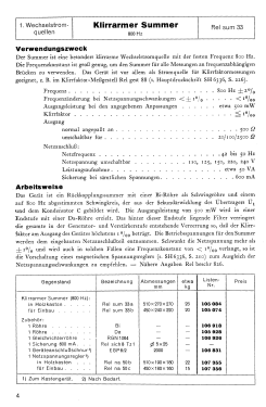 800 Hz Summer Rel.sum.33 a, b; Siemens & Halske, - (ID = 3076526) Equipment