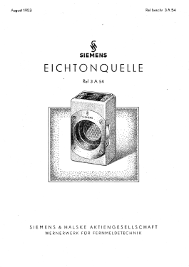 Eichtonquelle REL 3A 54a; Siemens & Halske, - (ID = 2879352) Equipment