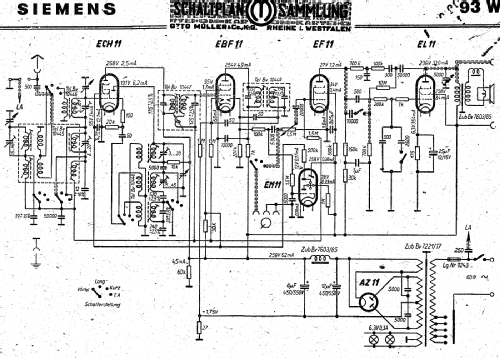 Kammermusik-Großsuper 93W ; Siemens & Halske, - (ID = 3034233) Radio
