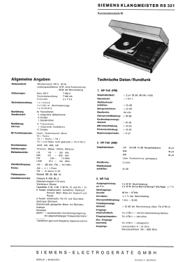 Klangmeister RS321; Siemens & Halske, - (ID = 2760942) Radio