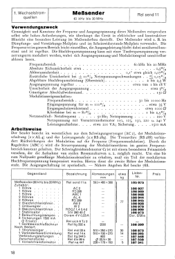 Meßsender Rel.send.11b; Siemens & Halske, - (ID = 3076607) Equipment