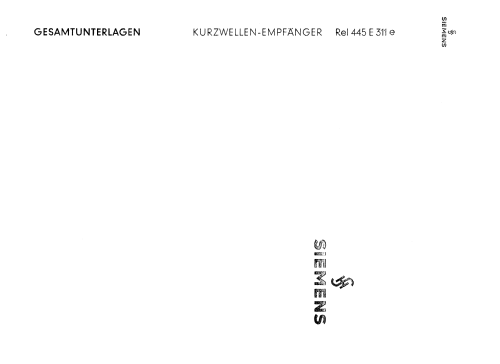 Rel 445-E-311; Siemens & Halske, - (ID = 3097733) Commercial Re