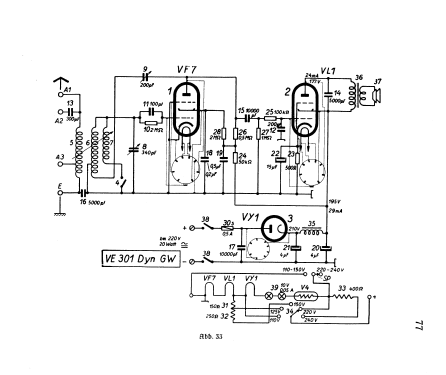 Volksempfänger VE 301 Dyn GW; Siemens & Halske, - (ID = 3067765) Radio