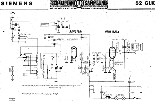 Zweiröhren-Luxus 52GLK; Siemens & Halske, - (ID = 3034789) Radio