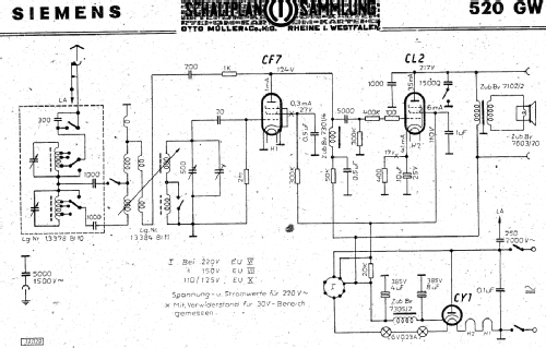 Zweiröhren Standard 520GWL; Siemens & Halske, - (ID = 2972563) Radio