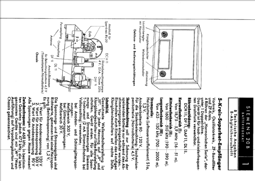 20B; Siemens & Halske, - (ID = 2574155) Radio