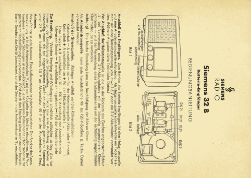 32B; Siemens & Halske, - (ID = 2289868) Radio