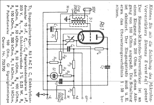 4a1; Siemens & Halske, - (ID = 1017194) Ampl/Mixer