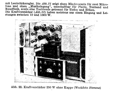 250W Endverstärker 6S Ela 2796; Siemens & Halske, - (ID = 2338959) Ampl/Mixer