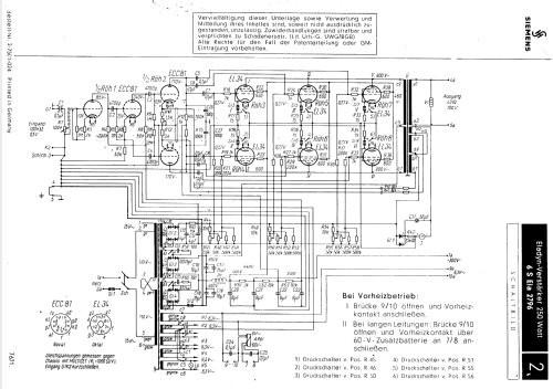 250W Endverstärker 6S Ela 2796; Siemens & Halske, - (ID = 2338960) Ampl/Mixer