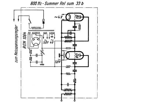 800 Hz Summer Rel.sum.33 a, b; Siemens & Halske, - (ID = 510414) Equipment