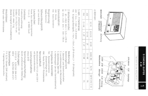 Super A60; Siemens & Halske, - (ID = 151763) Radio