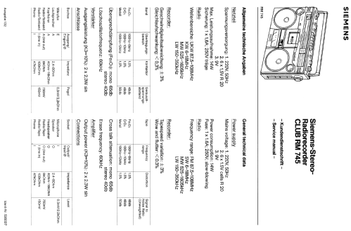 Club RM745; Siemens & Halske, - (ID = 546828) Radio