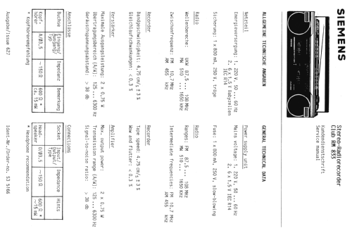 Club RM833; Siemens & Halske, - (ID = 544962) Radio