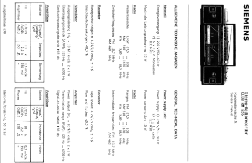 Club RM835; Siemens & Halske, - (ID = 544989) Radio