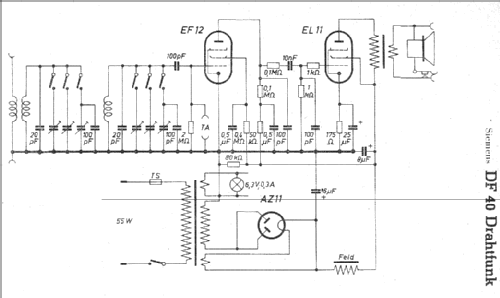 Drahtfunk DF40; Siemens & Halske, - (ID = 6718) Radio