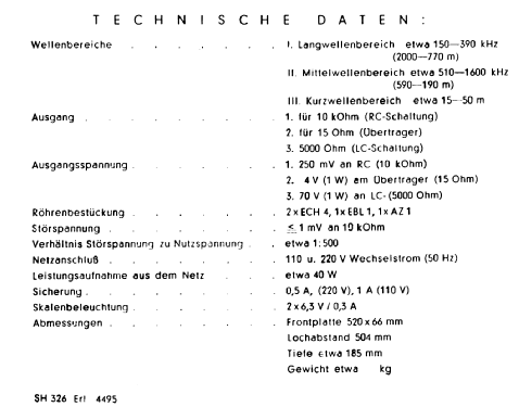 ELA-Empfänger 6S-ELA1100; Siemens & Halske, - (ID = 1673905) Radio