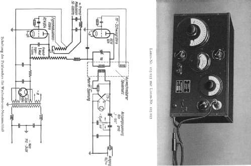 Empfänger Prüfgenerator Rel. send. 7a; Siemens & Halske, - (ID = 272150) Equipment