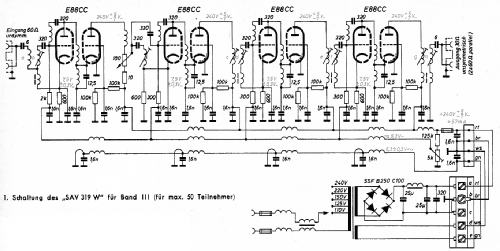 Fernseh-Antennenverstärker SAV 319 W; Siemens & Halske, - (ID = 1613896) RF-Ampl.