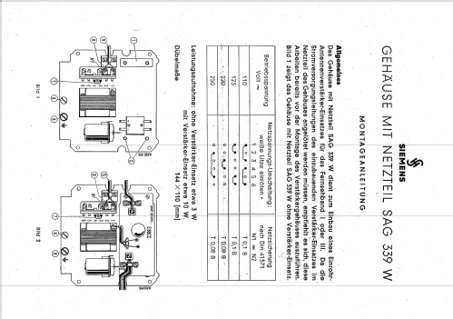 Gehäuse mit Netzteil SAG 339 W; Siemens & Halske, - (ID = 1815894) Power-S