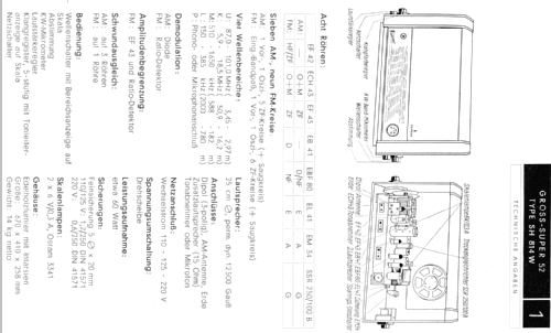 Gross-Super 52 SH814W; Siemens & Halske, - (ID = 153361) Radio