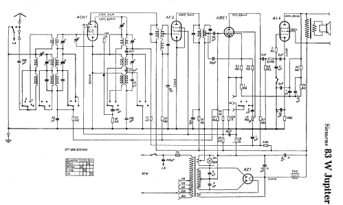 Jupiter 83W; Siemens & Halske, - (ID = 743392) Radio