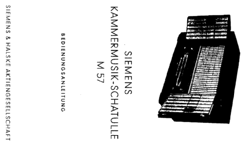 Kammermusik-Schatulle M57; Siemens & Halske, - (ID = 361955) Radio