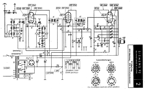 Kammermusik-Super 92W ; Siemens & Halske, - (ID = 96954) Radio