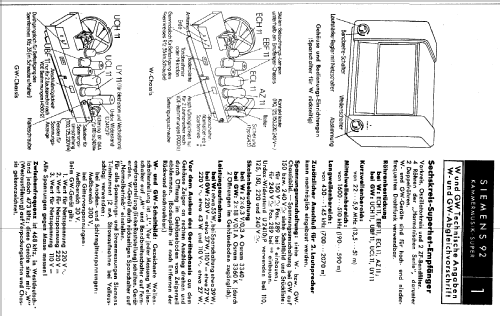 Kammermusik-Super 92W ; Siemens & Halske, - (ID = 96957) Radio