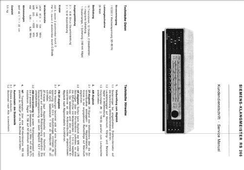 Klangmeister Electronic RS266; Siemens & Halske, - (ID = 434851) Radio