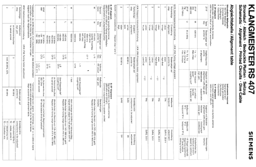 Klangmeister Electronic RS407; Siemens & Halske, - (ID = 1162979) Radio