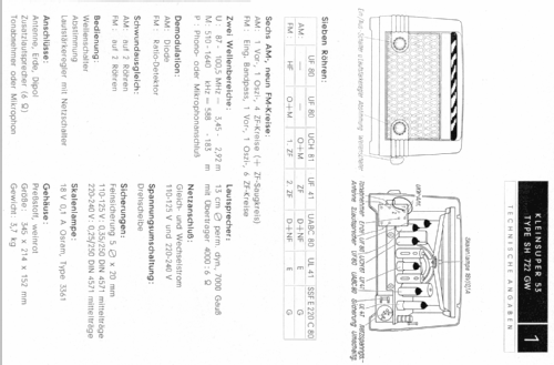 Kleinsuper 53 SH722GW; Siemens & Halske, - (ID = 153303) Radio