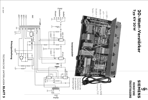 KV20W; Siemens & Halske, - (ID = 2552741) Ampl/Mixer