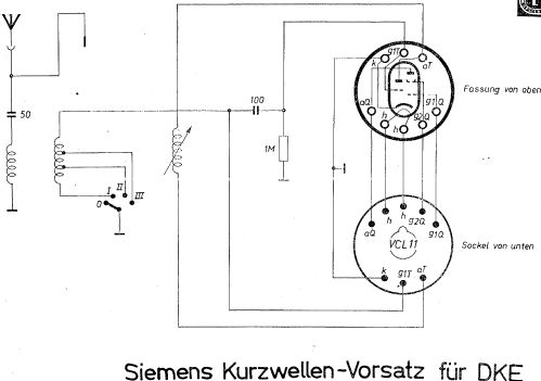 KW-Adapter für DKE Kurzwellen-Vorsatzgerät; Siemens & Halske, - (ID = 1050830) Converter