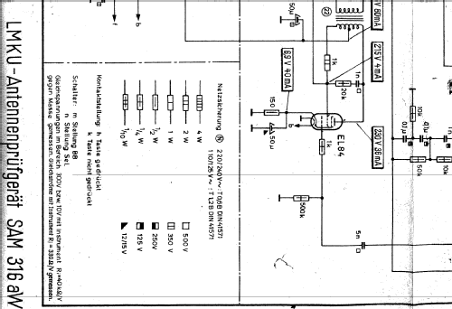 LMKU-Antennenprüfgerät SAM316aW; Siemens & Halske, - (ID = 1138682) Equipment