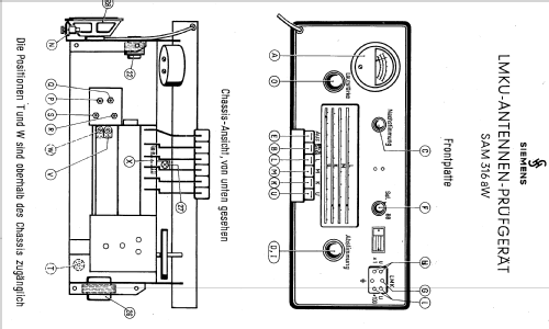 LMKU-Antennenprüfgerät SAM316aW; Siemens & Halske, - (ID = 2121136) Equipment